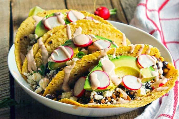 Veg Pinto Bean Tacos